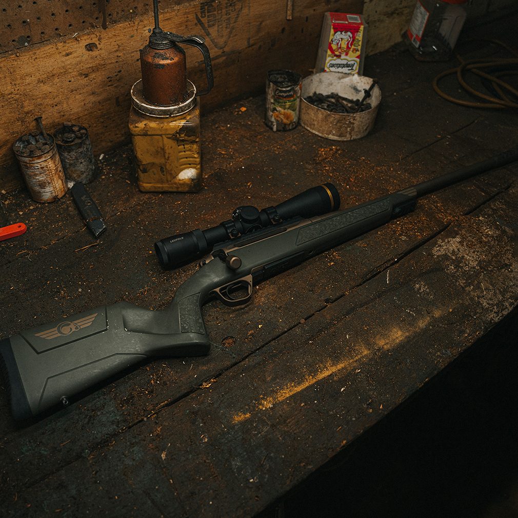 Christensen Arms Evoke on a workbench