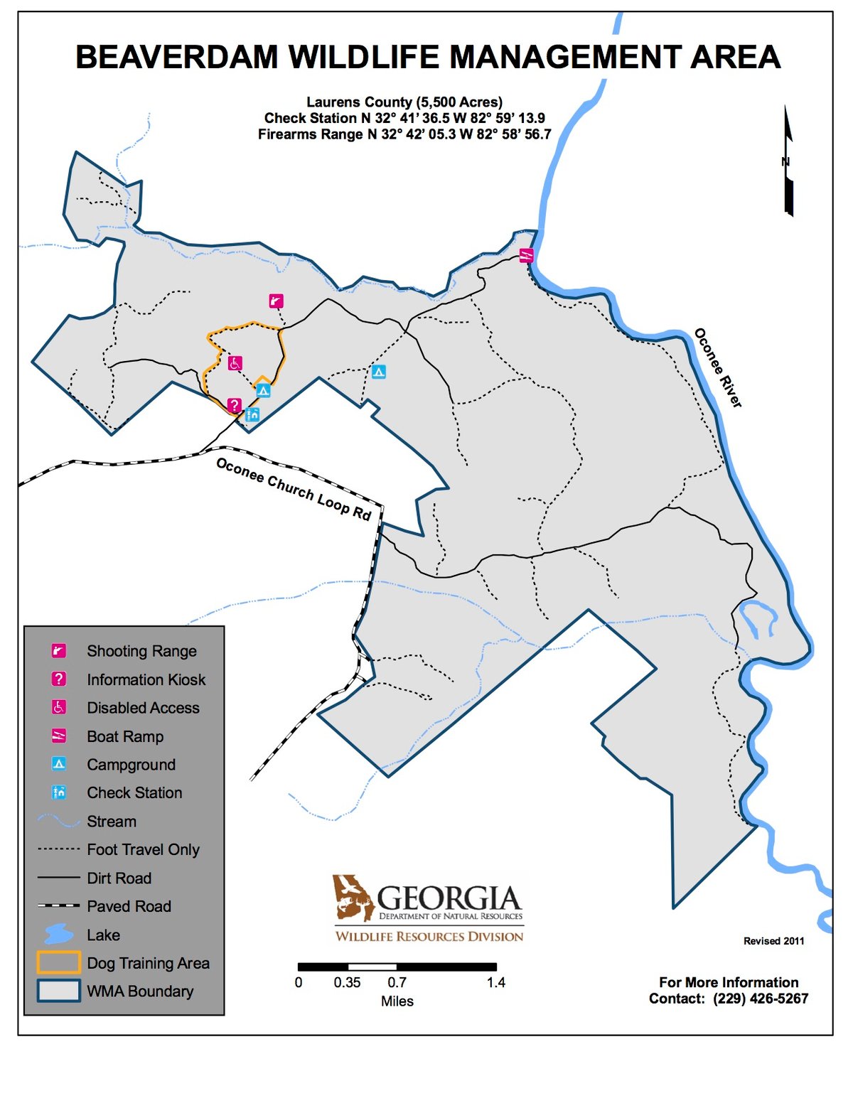 Georgia Public Hunting Land Map