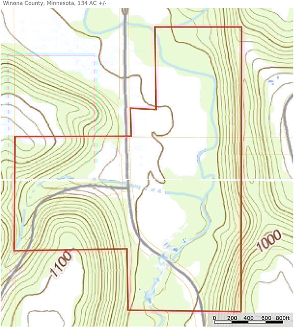 HLRBO Hunting Lease 134 acres in Winona County,Minnesota