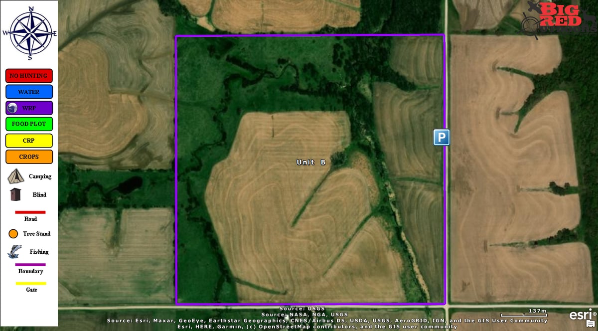 HLRBO Hunting Lease 706 acres in Cass County,Nebraska