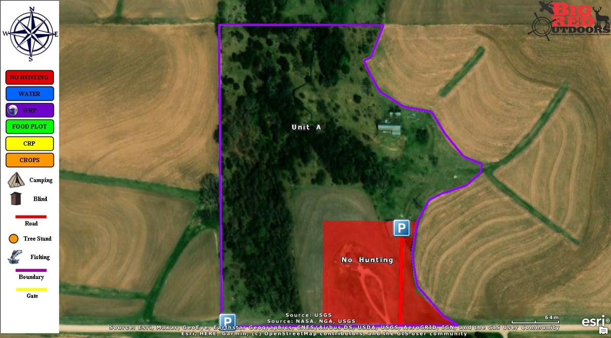 HLRBO Hunting Lease 706 acres in Cass County,Nebraska