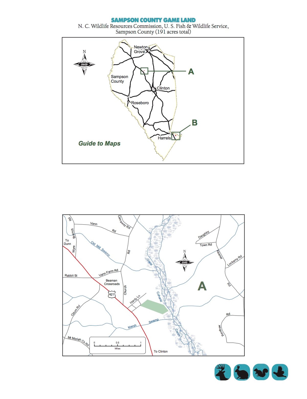 HLRBO Hunting Lease 191 acres in Duplin County,North Carolina