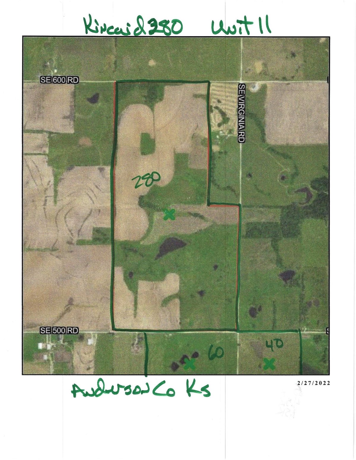 HLRBO Hunting Lease 380 acres in Anderson County,Kansas