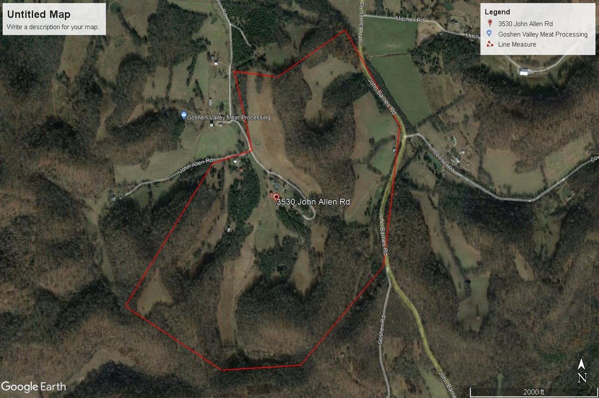 HLRBO Hunting Lease 330 acres in Marshall County,Tennessee