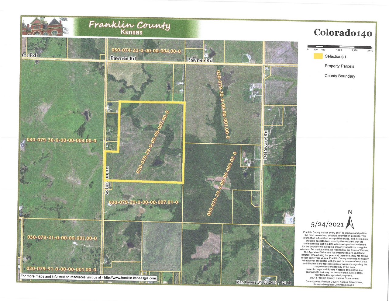 HLRBO Hunting Lease 140 acres in Franklin County,Kansas