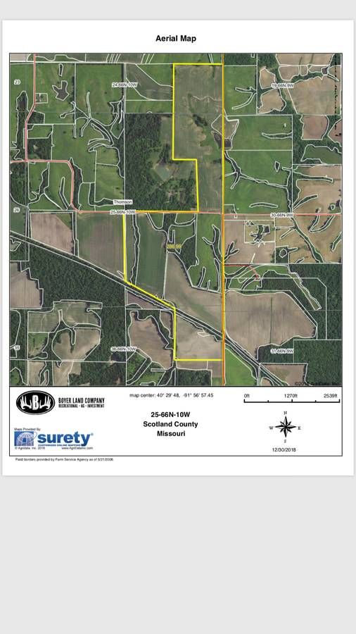 HLRBO Scotland,Missouri Hunting Lease 7,150.00 Per Year