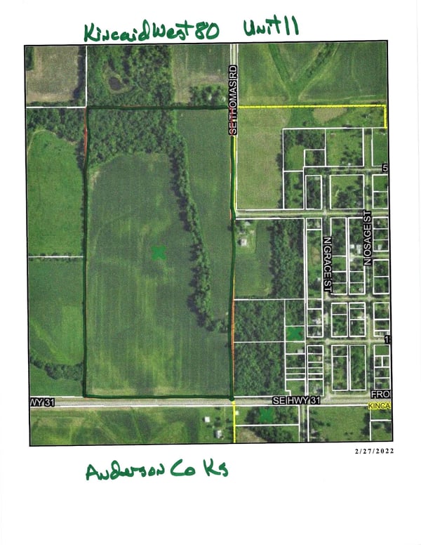 HLRBO Anderson,Kansas Hunting Lease 7,000.00 Per Year