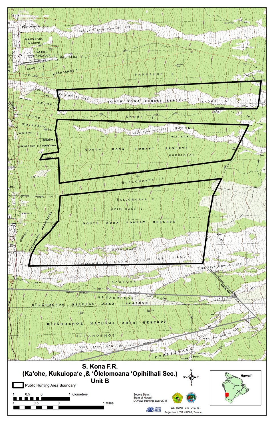 Unit B S. Kona Forest Reserve