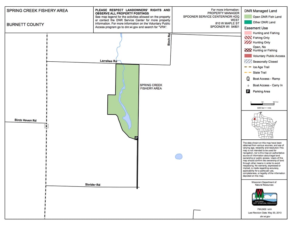 Spring Creek Fishery Area