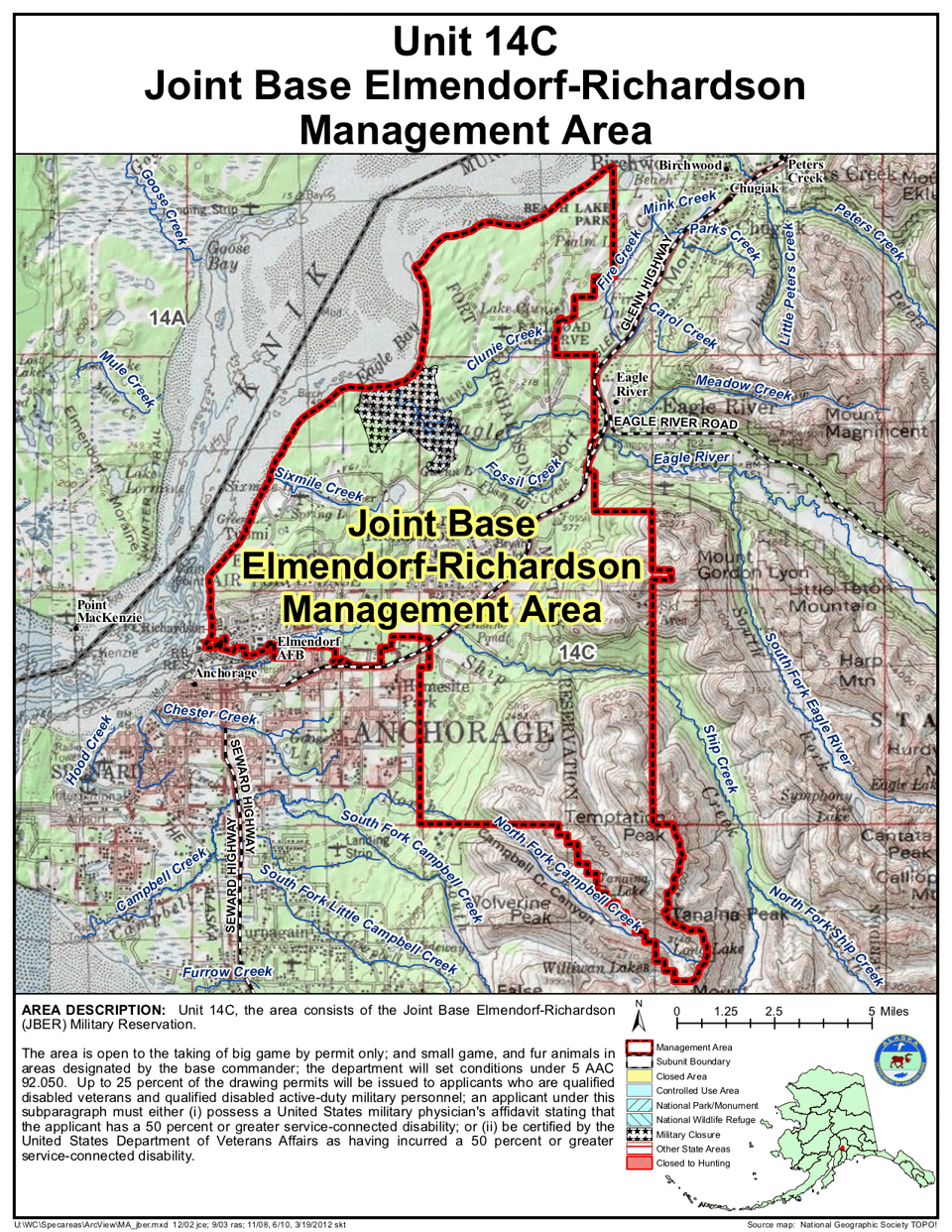 Joint Base Elmendorf-Richardson (JBER) Management Area