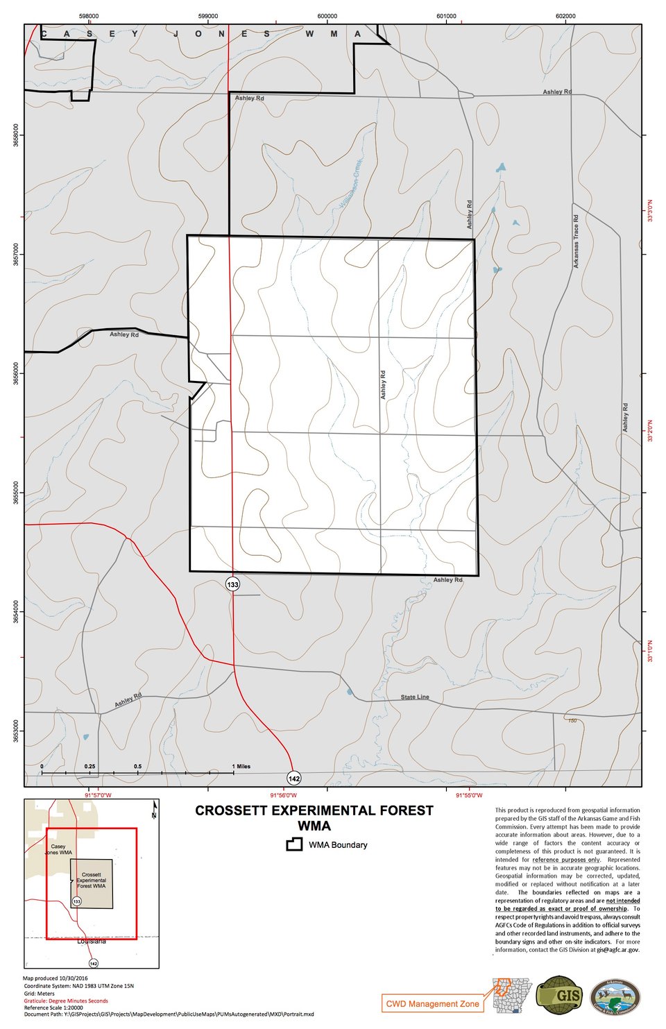 Crossett Experimental Forest WMA