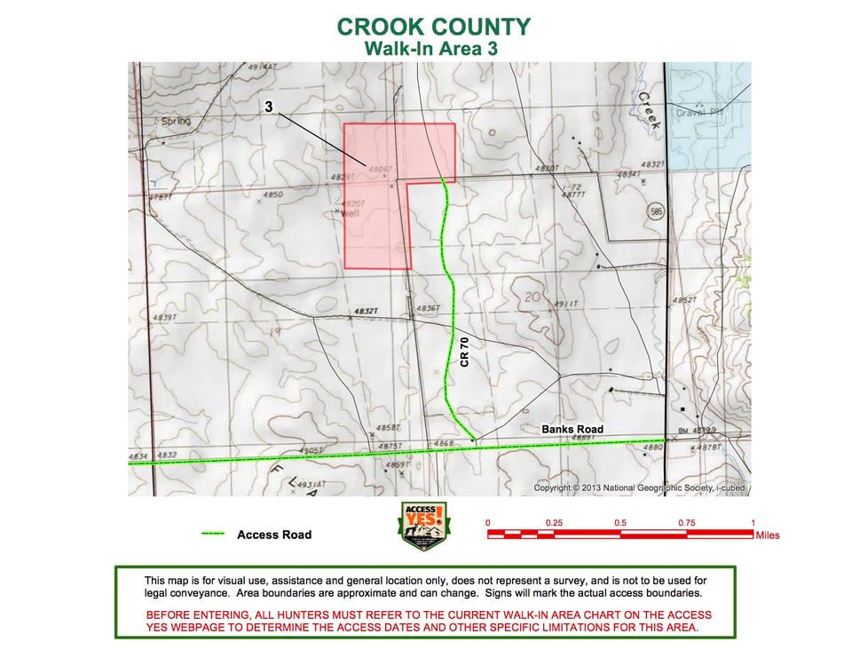 Crook County Walk In Area 3