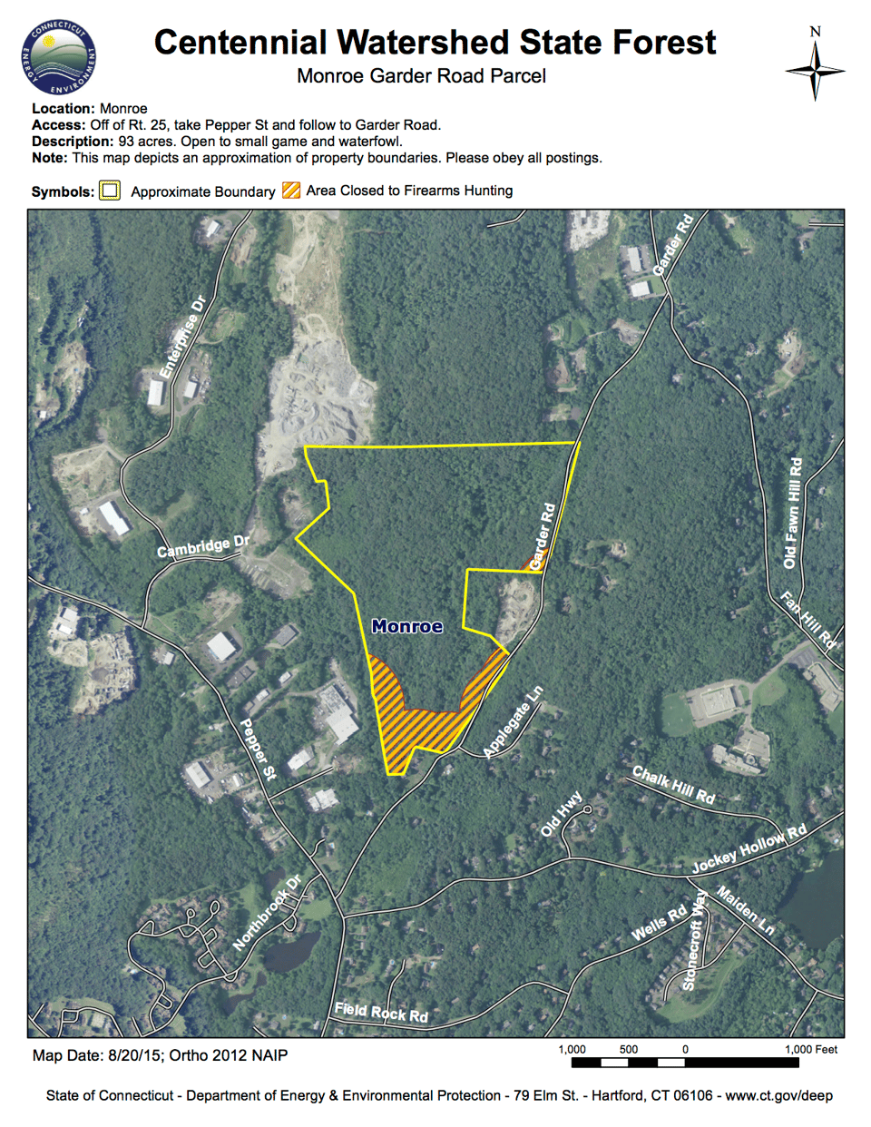 Centennial Watershed State Forest, Garder Rd, Monroe