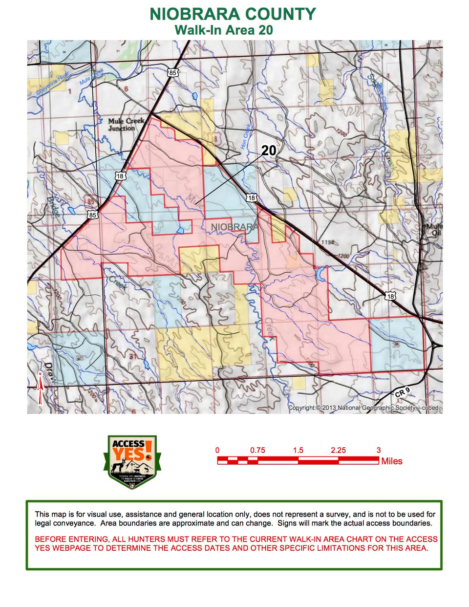 Niobrara County Walk In Area 20