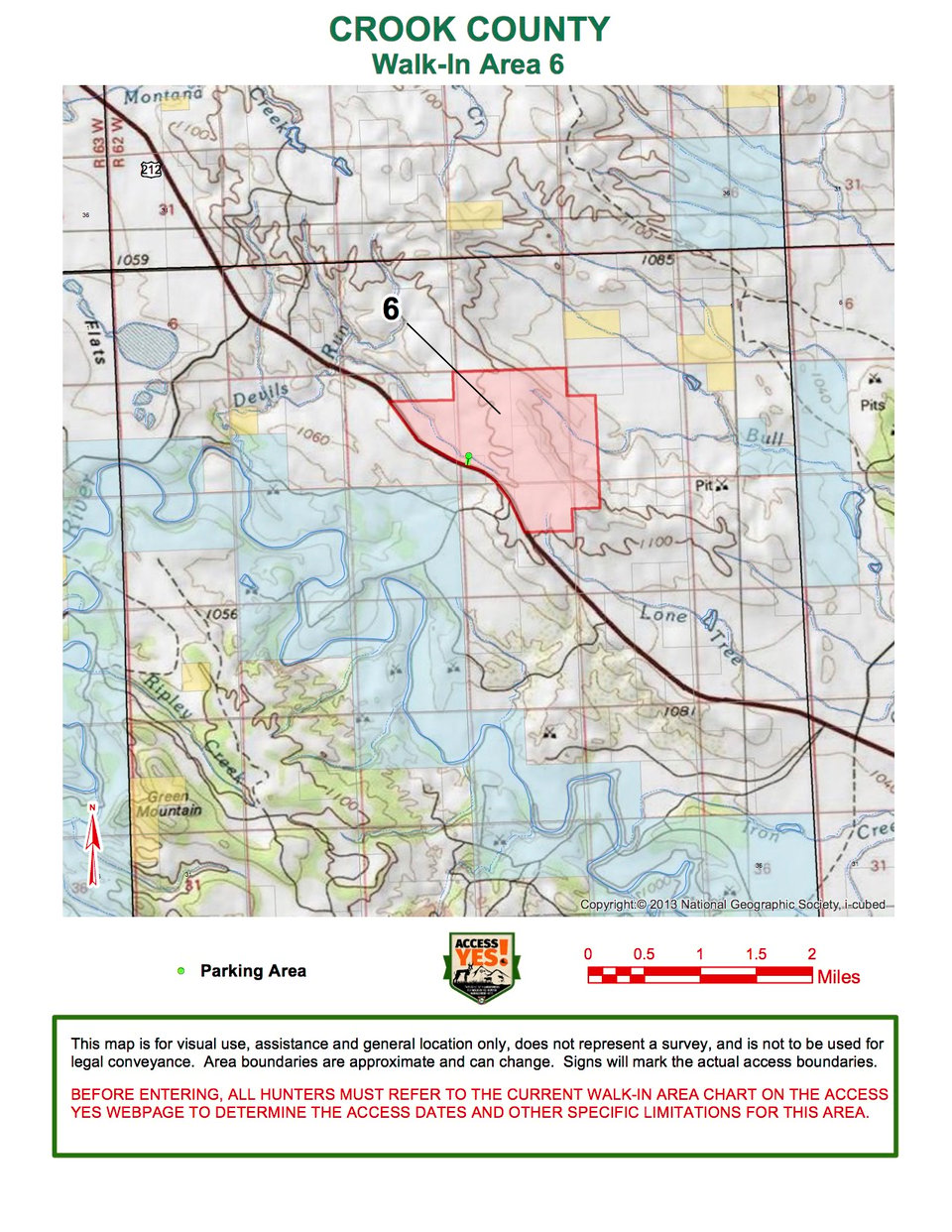 Crook County Walk In Area 6