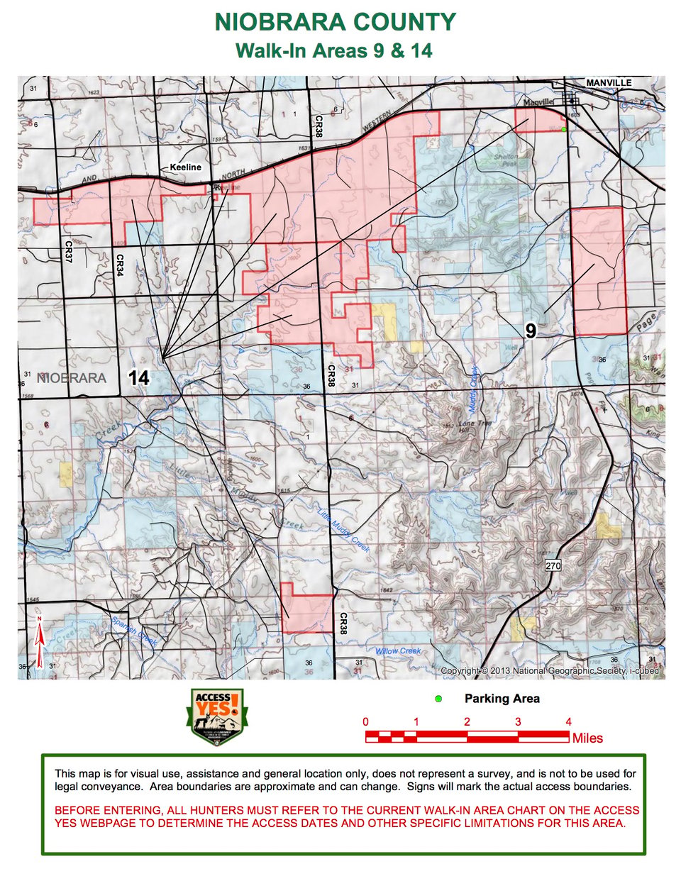 Niobrara County Walk In Area 14