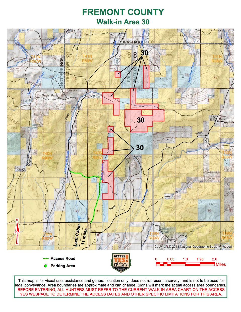 Fremont County Walk In Area 30