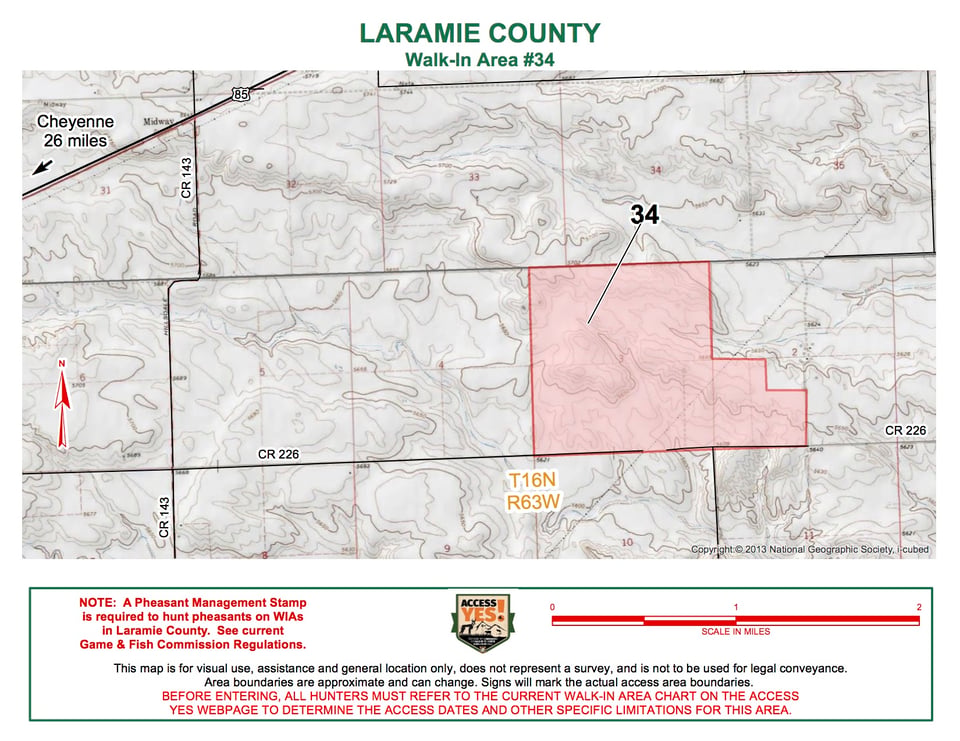 Laramie County Walk In Area 34