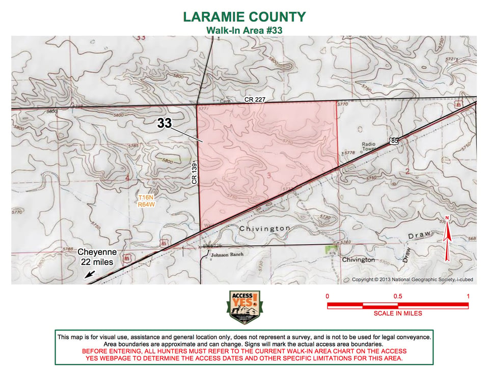 Laramie County Walk In Area 33