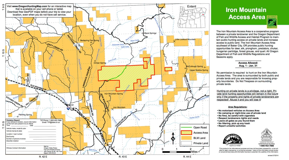 Iron Mountain Access Area