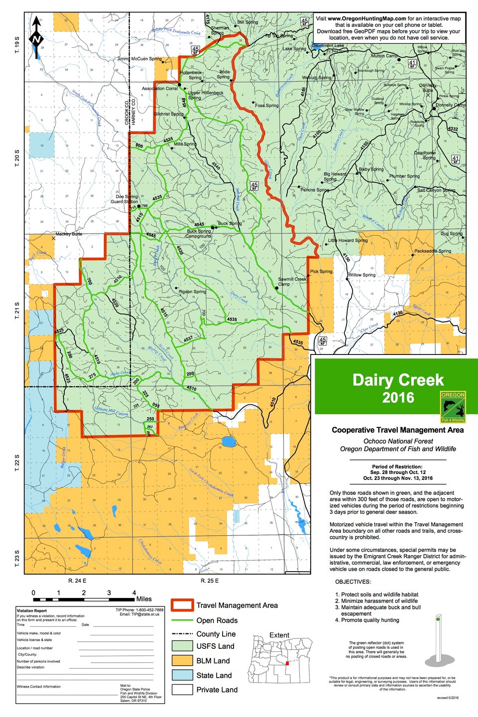 Dairy Creek, TMA