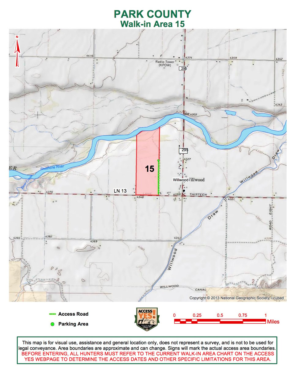 Park County Walk In Area 15
