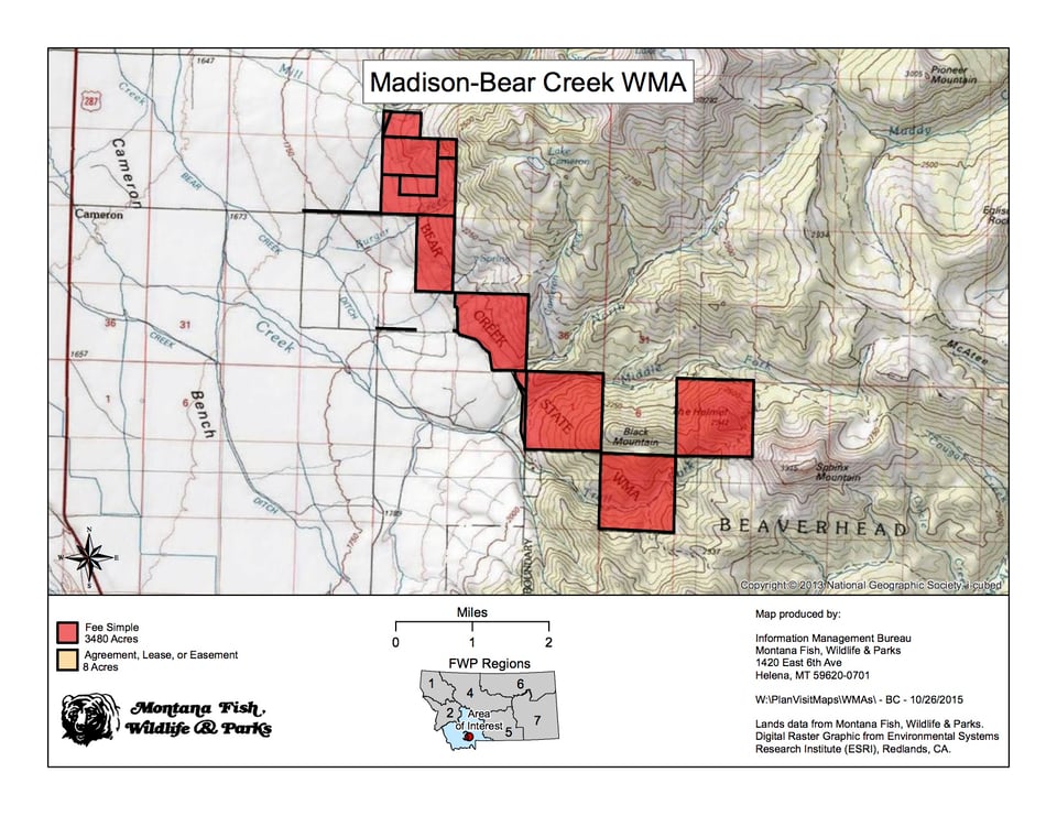 Madison-Wall Creek WMA