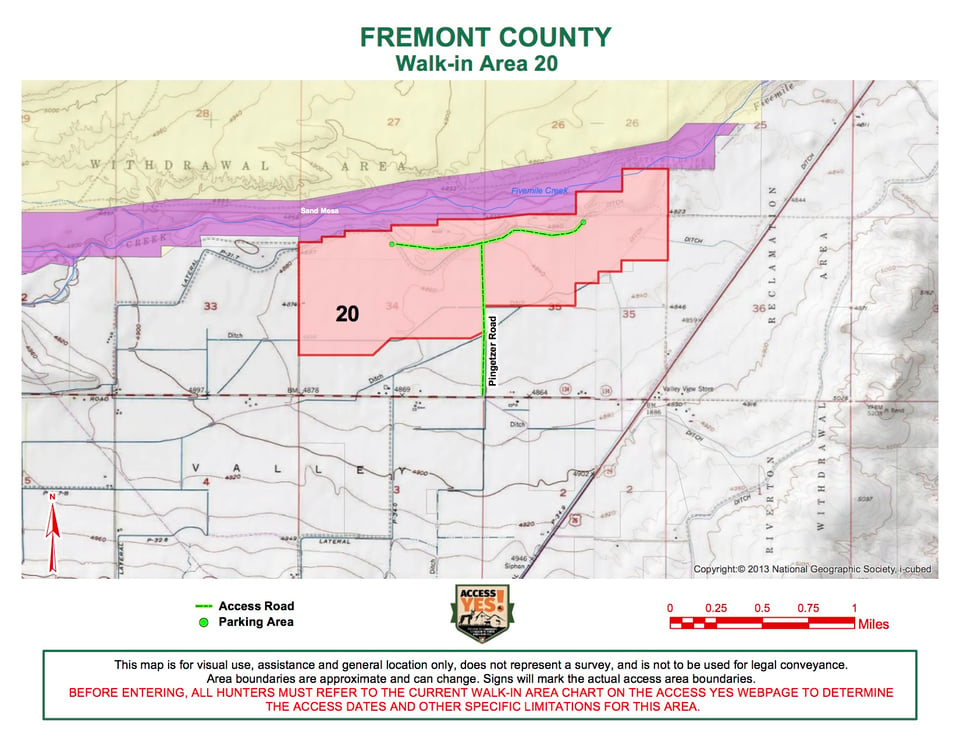 Fremont County Walk In Area 20