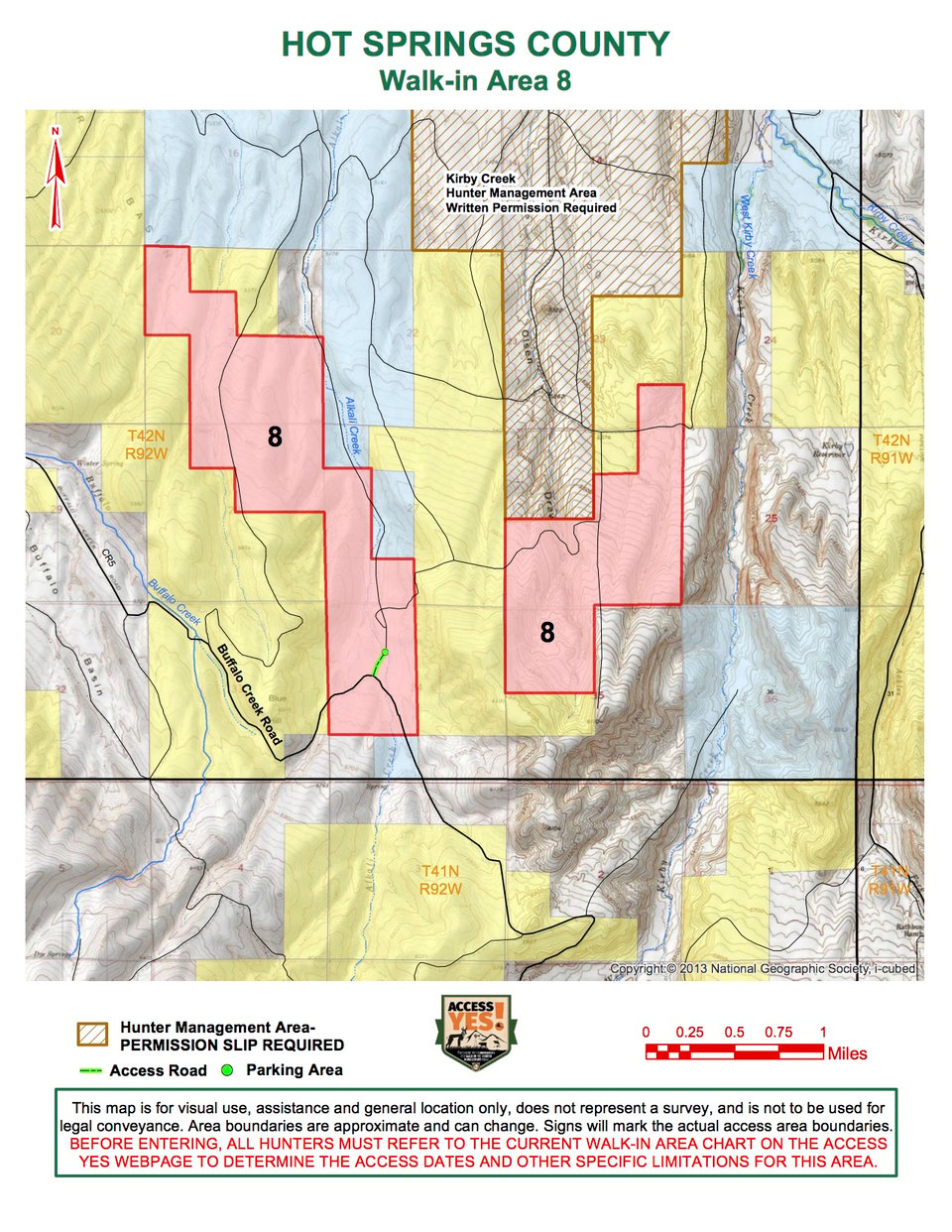 Hot Springs County Walk In Area 8