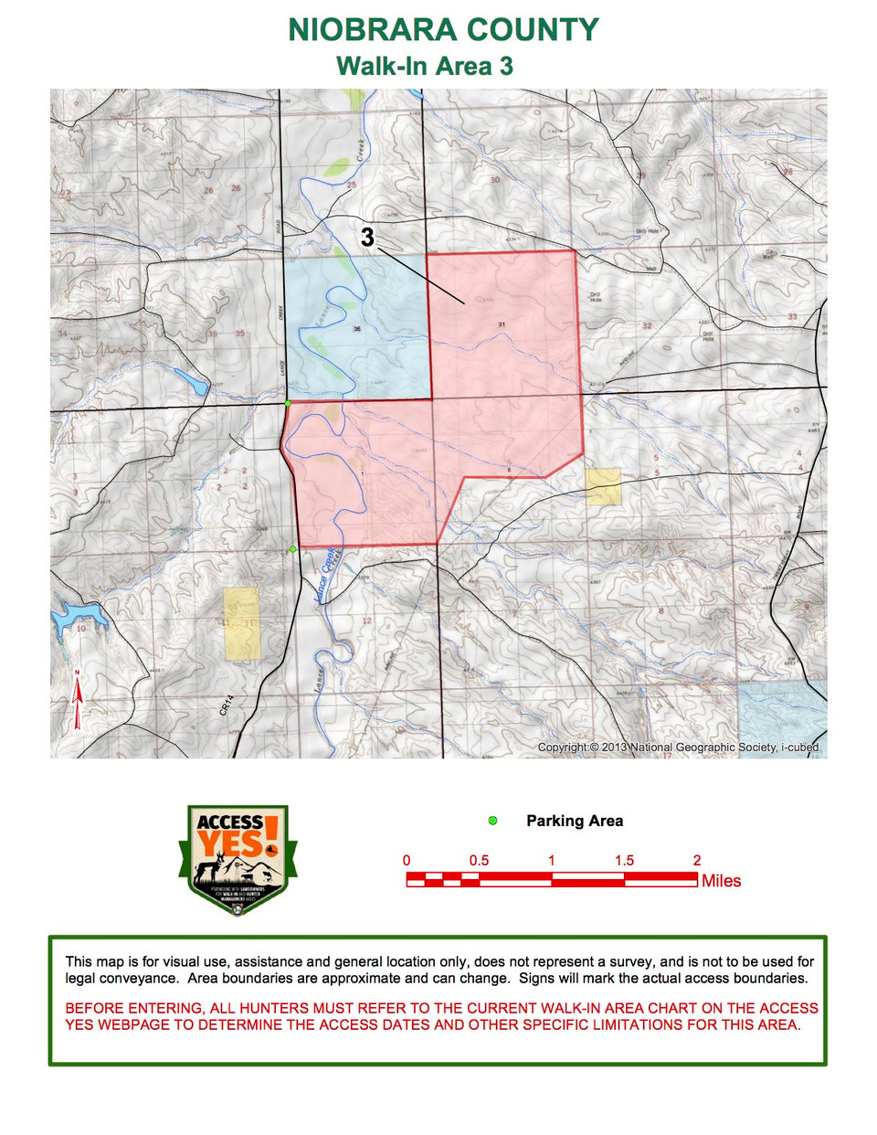 Niobrara County Walk In Area 3