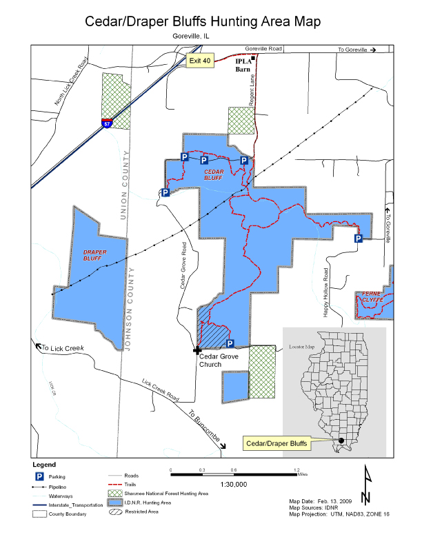 Cedar / Draper Bluff Hunting Area