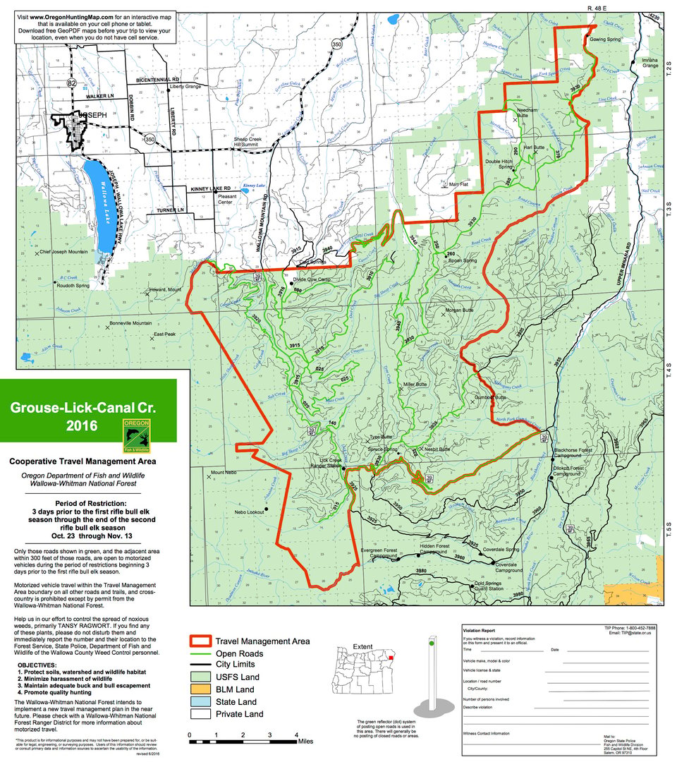 Grouse-Lick/Canyon Creek, TMA