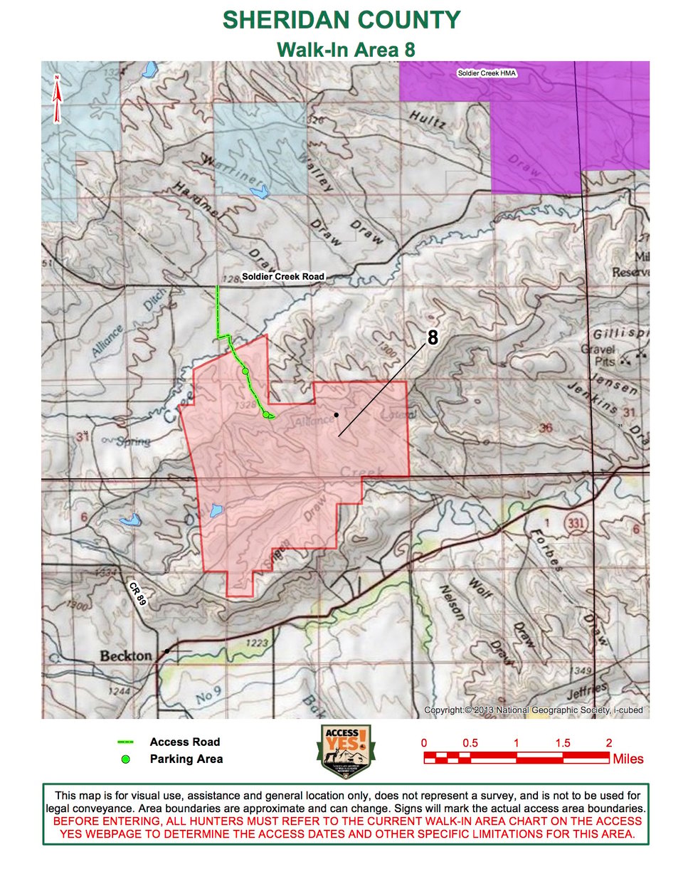 Sheridan County Walk In Area 8