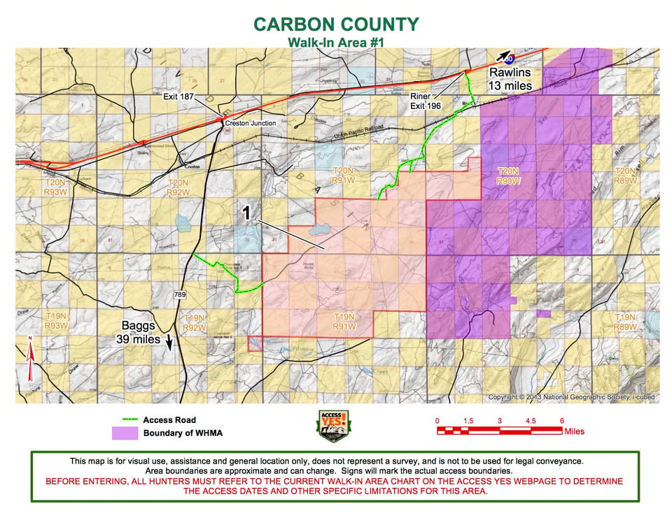 Carbon County Walk In Area 1