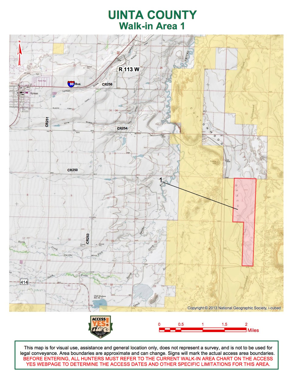 Uinta County Walk In Area 1