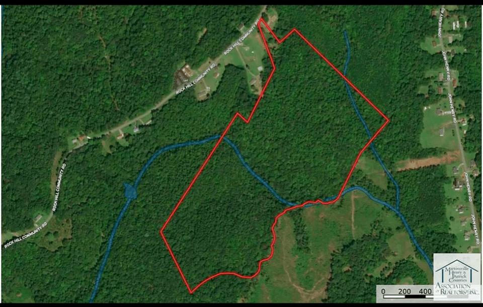 46 wooded acres, creek. Bassett, VA.