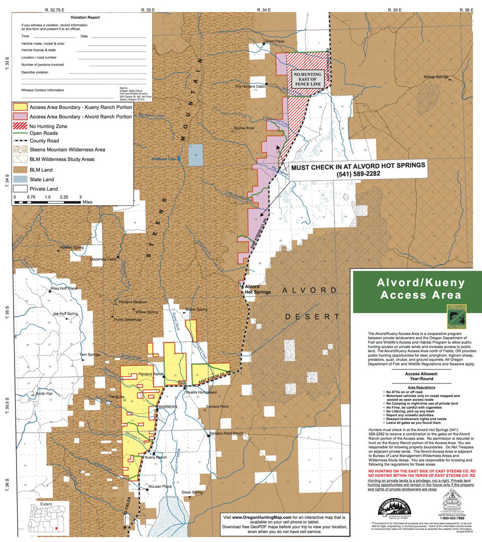 Alvord / Kueny Ranch Access Area
