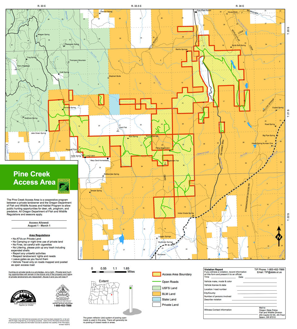Pine Creek Ranch Access Area