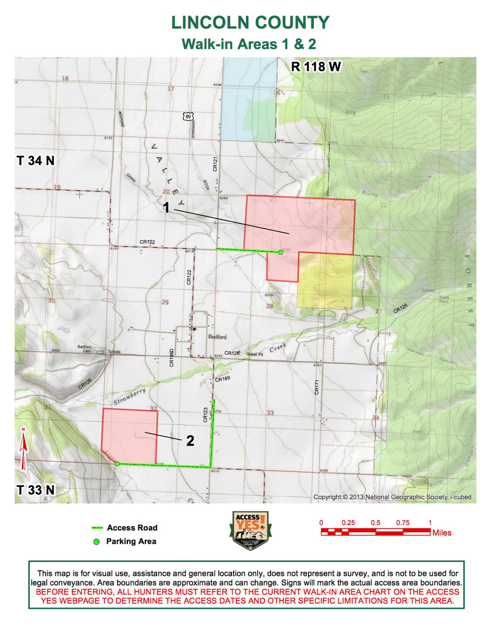 Lincoln County Walk In Area 1