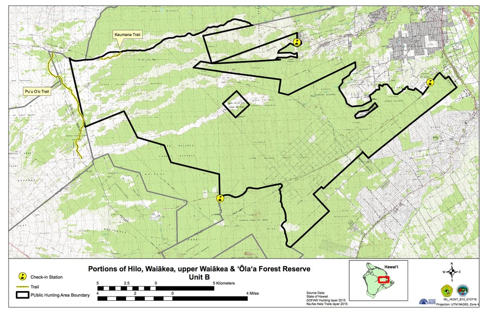 Unit B Hilo Waiakea Olaa Forest Reserve