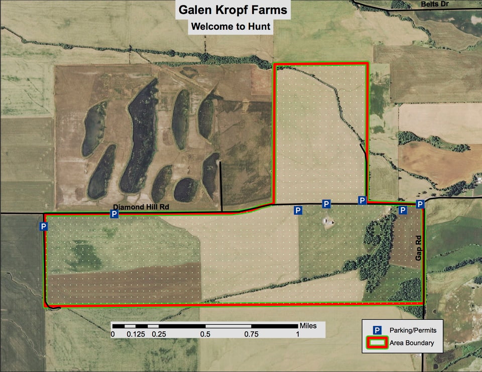 Galen Kropf Farms Access Area - Open Fields