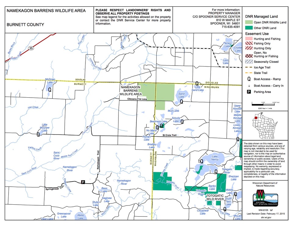 Namekagon Barrens Wildlife Area