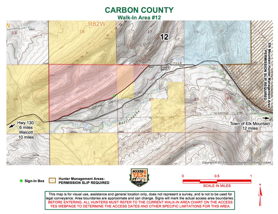 Carbon County Walk In Area 12