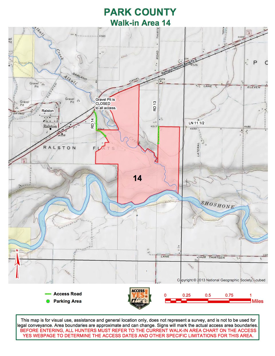 Park County Walk In Area 14