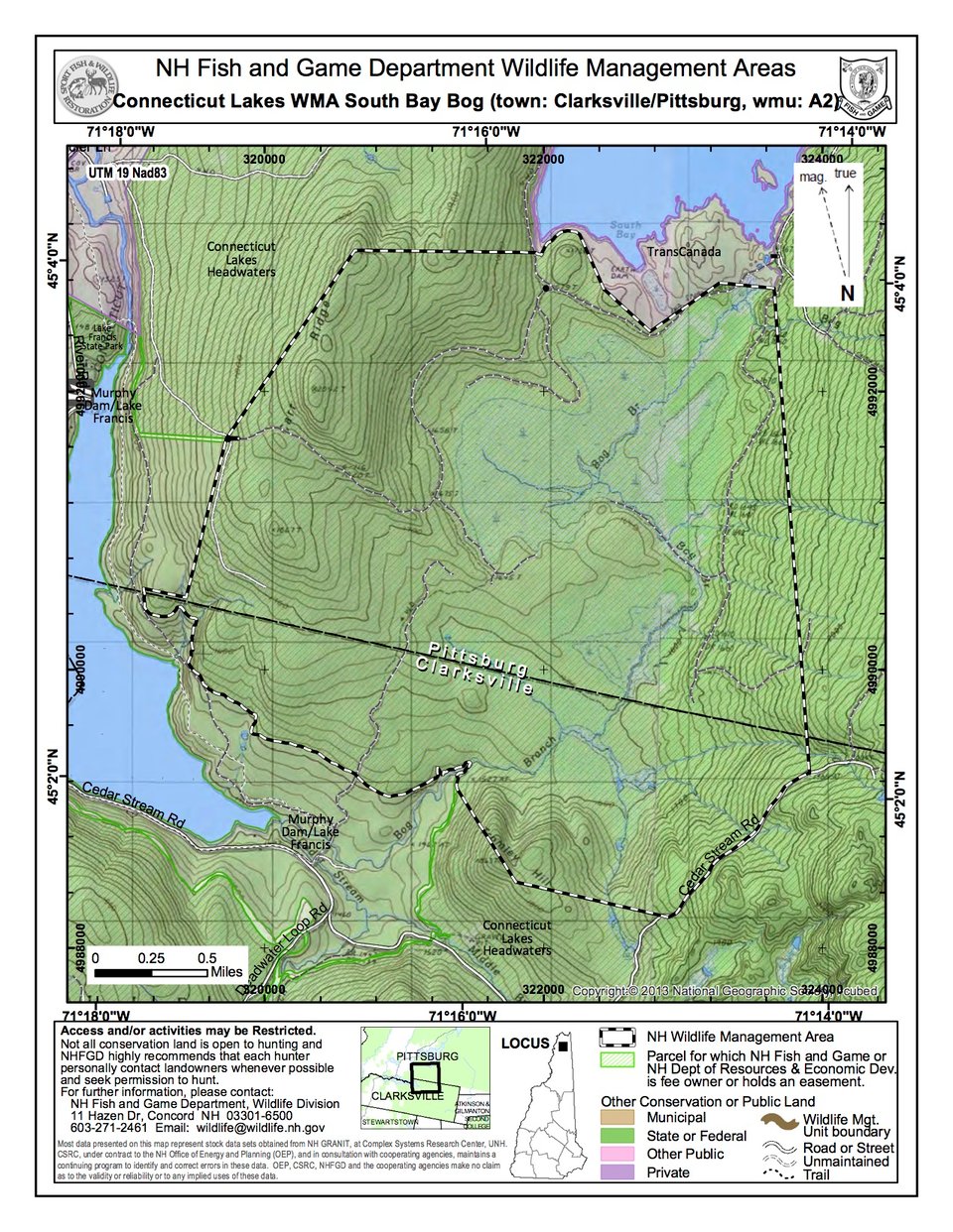 Connecticut Lakes WMA South Bay Bog