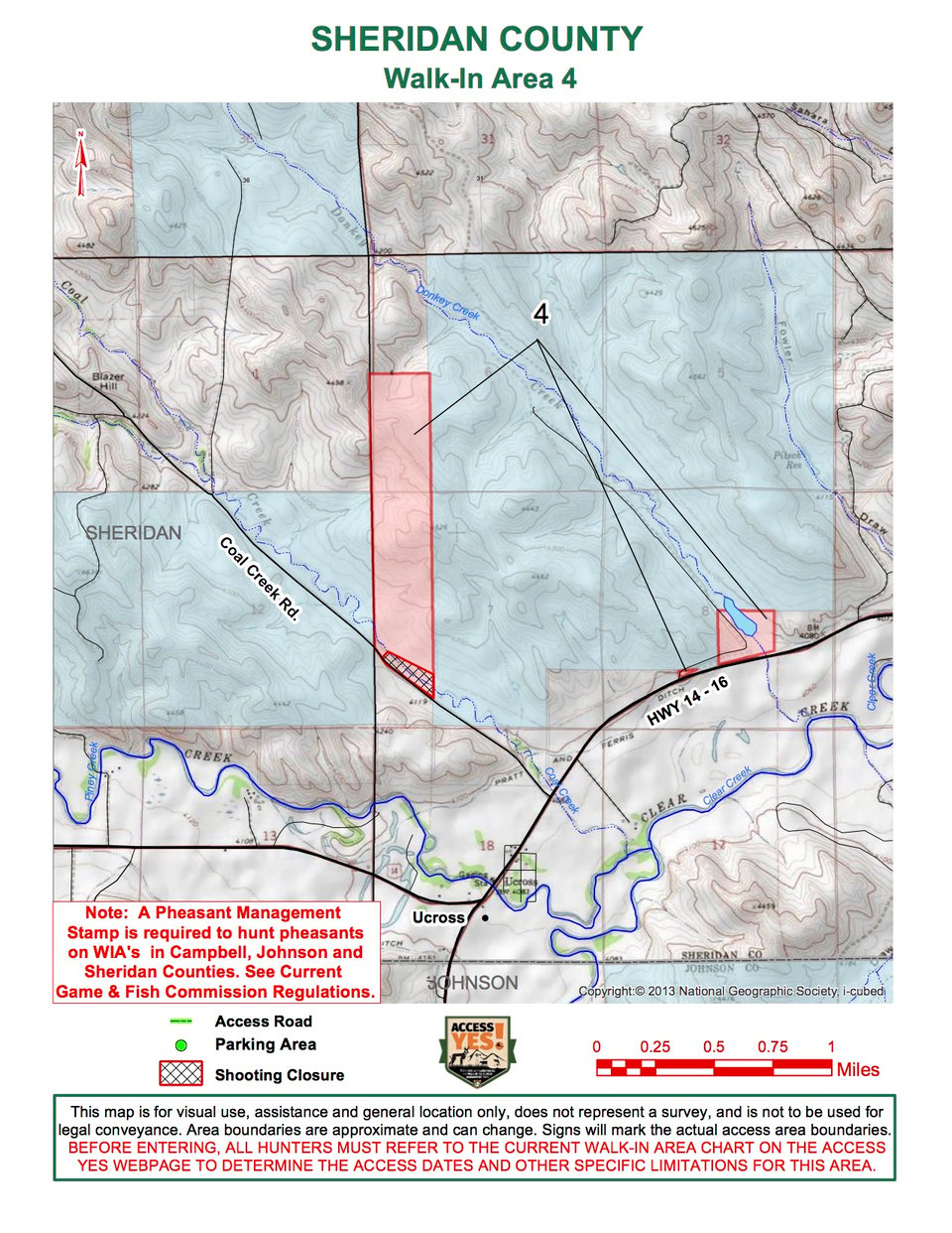 Sheridan County Walk In Area 4