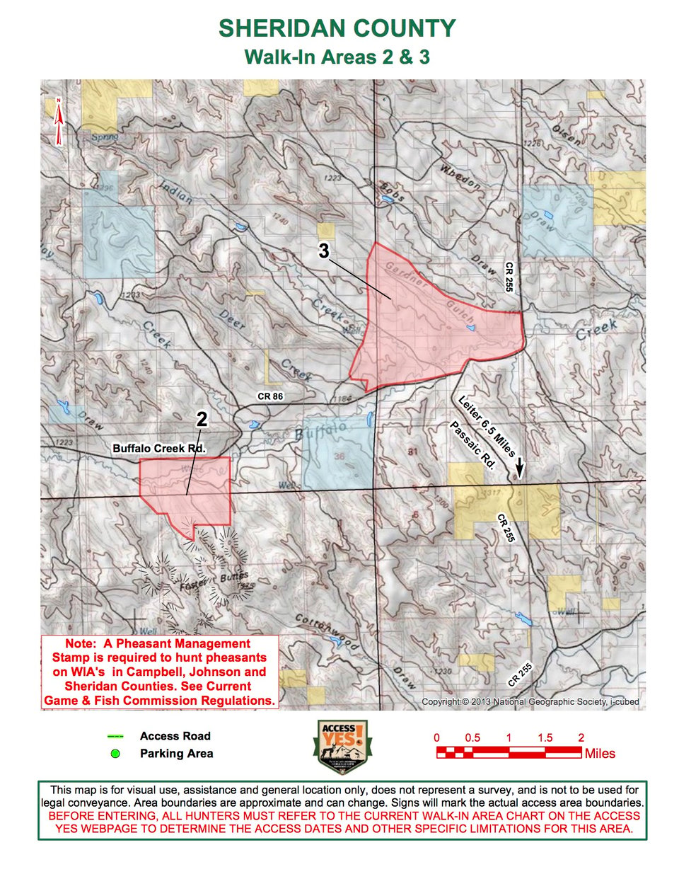Sheridan County Walk In Area 3