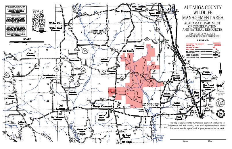 HLRBO Hunting Lease 1871 acres in Autauga County,Alabama